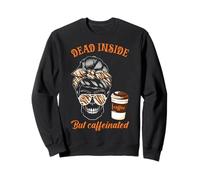 Dead Inside But Skull Coffee con Caffeina Felpa