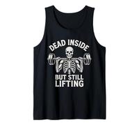 Dead Inside But Still Lifting - Scheletro divertente in palestra Canotta