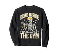 Dead Inside But Still Made It To The Gym Culturista Felpa