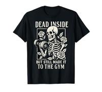 Dead Inside But Still Made It To The Gym Culturista Maglietta