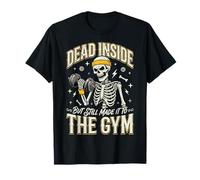 Dead Inside But Still Made It To The Gym Culturista Maglietta