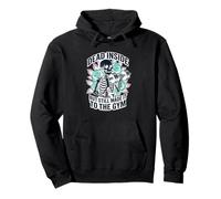 Dead Inside But Still Made to The Gym Skeleton Lifter Felpa con Cappuccio