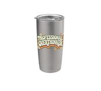 Dead Inside Ma Caffeinated | Retro Skeleton Coffee Bicchiere termico in acciaio inox doppia parete