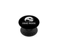 Dead Inside, maglietta con teschio, banda pesante, stile rock gotico PopSockets PopGrip Adesivo