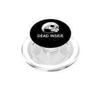 Dead Inside, maglietta con teschio, banda pesante, stile rock gotico PopSockets PopGrip per MagSafe