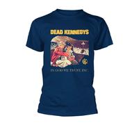 Dead Kennedys In God We Trust (Navy) autorizzato Uomo maglietta