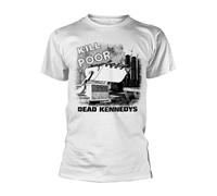 Dead Kennedys Kill The Poor (White) autorizzato Uomo maglietta