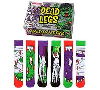 Dead Legs - Calze Zombie Oddsocks in 39-46, set da 6 pezzi, Multicolore, Taglia unica