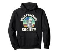 Dead Pancreas Society Diabetes Awareness Funny Skull Flower Felpa con Cappuccio