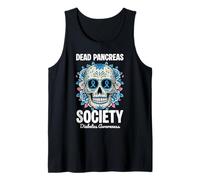 Dead Pancreas Society Halloween Sugarskull Floreale Canotta