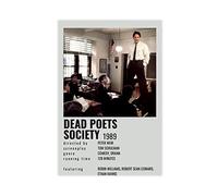 Dead Poets Society - Poster in tela alternativo con film minimalista, 446, decorazione per camera da letto, sport, paesaggio, ufficio, stanza, regalo, in stile scornice, 50 x 75 cm