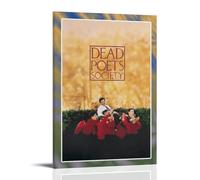 Dead Poets Society - Stampa su tela con pittura a olio, impermeabile e antimacchia, adatta a qualsiasi stile decorativo di camera da letto, soggiorno, ufficio, con cornice, stile 20 x 30 cm