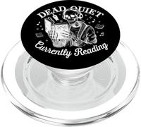 Dead Quiet Currently Reading - Cuffie con teschio PopSockets PopGrip per MagSafe