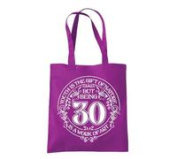 Dead Set Studio Borse regalo per 30° compleanno, in tela, idea per donne nate nel 1995, borsa termica per donna di 30 anni, Magenta, 10 L