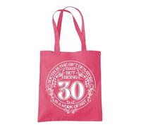 Dead Set Studio Borse regalo per 30° compleanno, in tela, idea per donne nate nel 1995, borsa termica per donna di 30 anni, Rosa lampone., 10 L