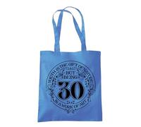 Dead Set Studio Borse regalo per 30° compleanno, in tela, idea per donne nate nel 1995, borsa termica per donna di 30 anni, Fiordaliso blu, 10 L
