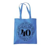 Dead Set Studio Borse regalo per il 40° compleanno, in tela, idea per donne nate nel 1985, borsa termica per donna di 40 anni, Blu Fiore Di Ccornflower, 10 L