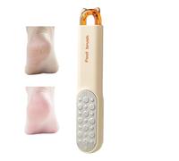 Dead Skin Remover 7,48 x 1,38 cm, portatile esfoliatore a secco con funzione tool, Callus Remover Ergonomic Brush, Versatile Scrubber for Foot, Materiale ABS