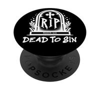 Dead to Sin - Romans 6:11 Christian Faith Graffiti PopSockets PopGrip Adesivo