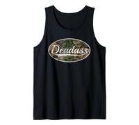 Deadass New York Slang Vintage Camouflage Design Canotta