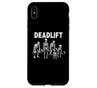 Deadlift Fit Skeletons & Zombies Divertente Allenamento Halloween Palestra Custodia per iPhone XS Max