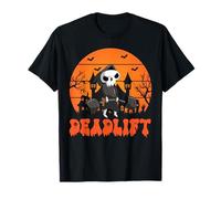 Deadlift - Secchiello Divertente per Halloween, Motivo: Scheletro per Caramelle, Palestra, Maglietta