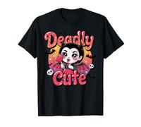 Deadly Carino Horror Grunge Chibi Gotico Cutie Maglietta