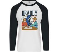 Deadly Games Ouija Board Per Bambini Grim Reaper Uomo L/S Maglietta Baseball