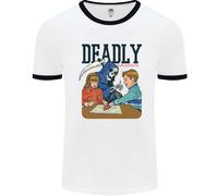 Deadly Games Ouija Board Per Bambini Grim Reaper Uomo Ringer T-Shirt