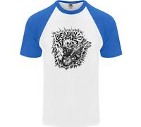 Deadly Tams Chitarra Chitarrista Rock Metal Punk Uomo S/S Maglietta Baseball