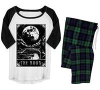 Deadly Tarot Da Donna The Moon Set Pigiama Bianca