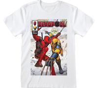 Deadpool 3 - Comic Book Cover (Unisex White T-Shirt) Large -