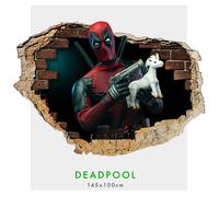 DeadPool - Adesivi murali parete 3D wall sticker cameretta bimbi