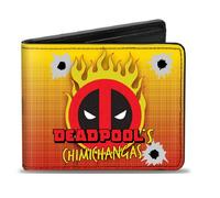 Deadpool Chimichangas Fiammante Logo Marvel Portafogli