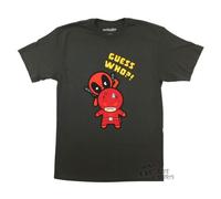 Deadpool Daredevil Guess Who ? Kawaii Marvel Comics Autorizzato Adulto T-Shirt
