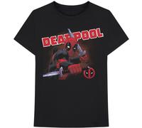Deadpool Katana Pose Marvel Comics Wade Wilson ufficiale Uomo maglietta unisex