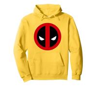 Deadpool Large Clean Logo Felpa con Cappuccio, Unisex per Adulti, Limone, S
