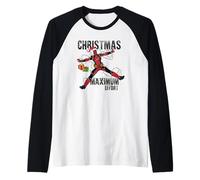 Deadpool Natale Maximum Maglia con Maniche Raglan