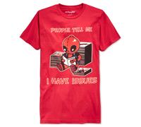 Deadpool Persone Tell Me i Have Issues MARVEL COMICS Red T Shirt S-2XL DG897GL1