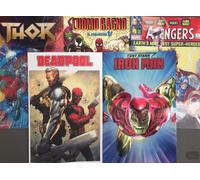 DEADPOOL / SPIDERMAN / IRON MAN / AVENGERS / THOR n° 1 VARIANT (5 ALBI)