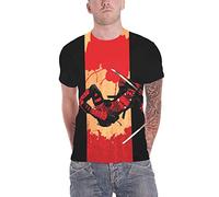 Deadpool T Shirt Samurai Nuovo Ufficiale Marvel Nero