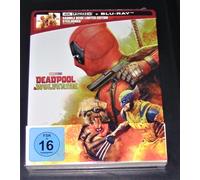 Deadpool & Wolverine Limitata steelbook Edizione 4K blu ray+ ray Nuovo &