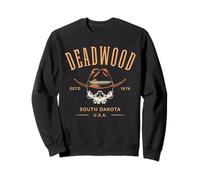 Deadwood, Dakota del Sud, Stati Uniti | Skull Design Felpa
