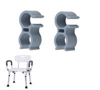 DeaHea Confezione da 2 supporti per soffione doccia a clip per doccia con morsetto per doccia interna, sedia da bagno, panca di trasferimento, sgabello da doccia, sedile per vasca da bagno, sedia da