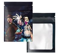 Deal Pack 100 sacchetti con zip richiudibili, in plastica e alluminio, anti-odore, ermetico, design originale I Pablo e BB