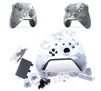 Deal4GO - Kit completo per mascherina frontale traslucida, con pulsanti completi, per controller wireless Xbox One S 1708, colore: Bianco/Grigio