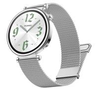 DEALELE Cinturini compatibili con Huawei Watch GT5 Pro 42 mm / GT5 / GT4 41 mm / Garmin Venu 3S / Fossil Donna Gen 6, 18 mm Cinturino in maglia milanese in acciaio inox per donne e uomini, argento