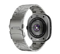 DEALELE Cinturini compatibili con Samsung Galaxy Watch 8 (40 mm / 44 mm) / 8 Classic (46 mm), No Gap Iron Man in acciaio inossidabile metallo con chiusura di sicurezza cinturino di ricambio per donne