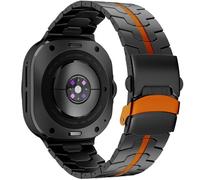 DEALELE Cinturini compatibili con Samsung Galaxy Watch 8 (40 mm / 44 mm) / 8 Classic (46 mm), No Gap Iron Man in acciaio inossidabile metallo con chiusura di sicurezza cinturino di ricambio per donne