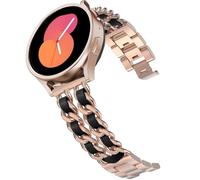 DEALELE Cinturino compatibile con Samsung Galaxy Watch 7 / FE / 6/6 Classic / 5/5 Pro / 4/4 Classic / 3 41 mm, 20 mm metallo con cinturino in pelle per Huawei GT3 / GT2 42 mm donne uomini, 20mm, Pelle